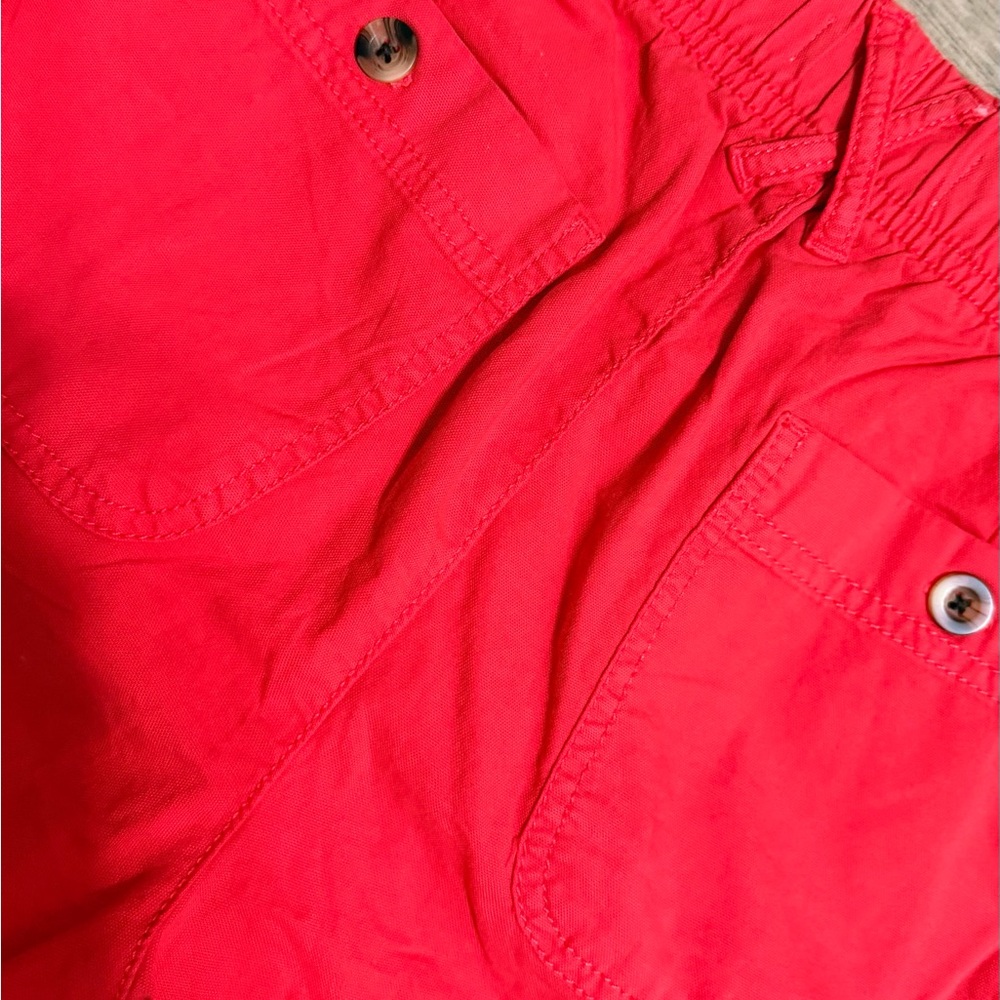 Sonoma Women's Vibrant Red Flat Front Shorts 97%Cotton 3%Spandes - Picture 8 of 11